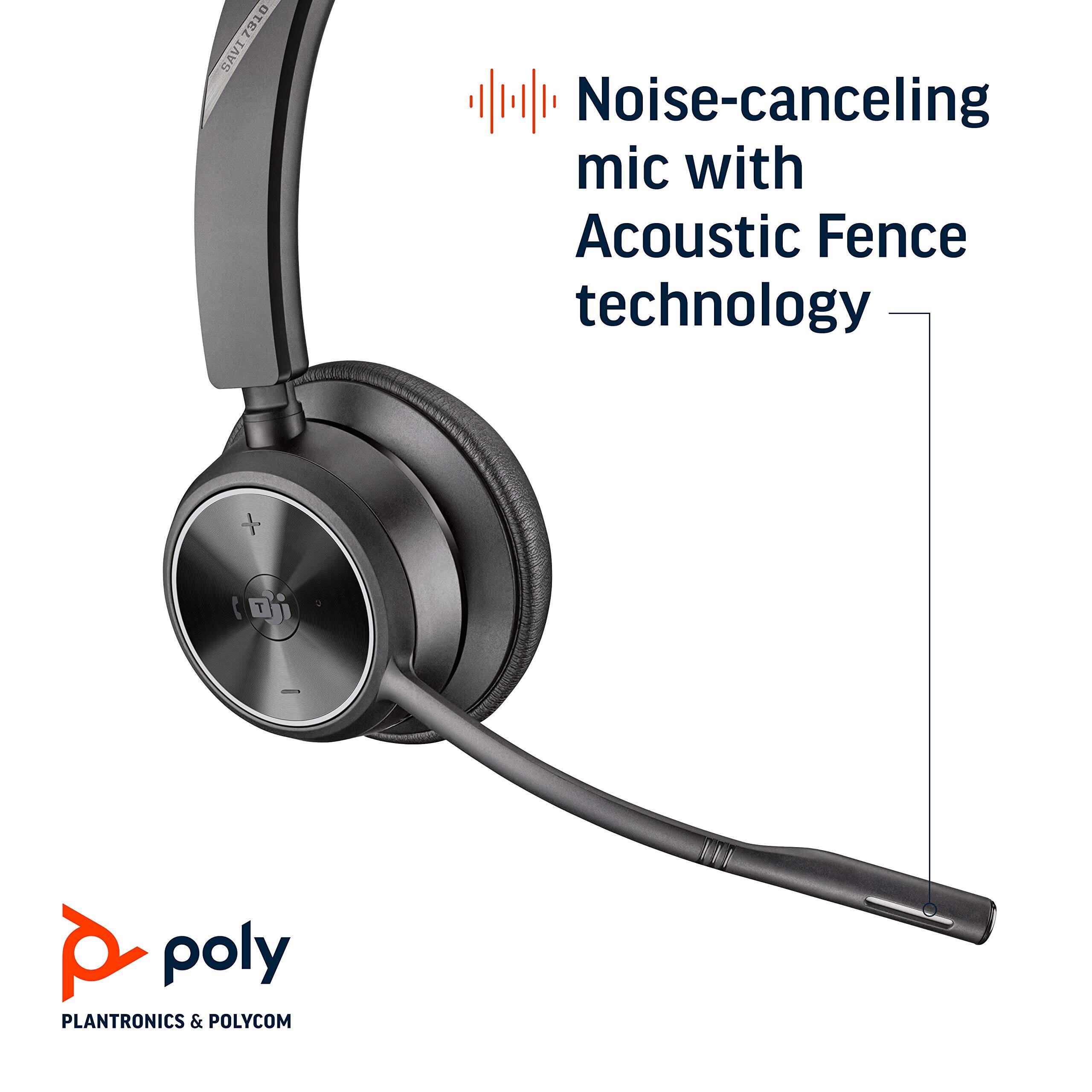 7310 SAVI  
Noise-canceling mic with Acoustic Fence technology  
poly  
PLANTRONICS & POLYCOM