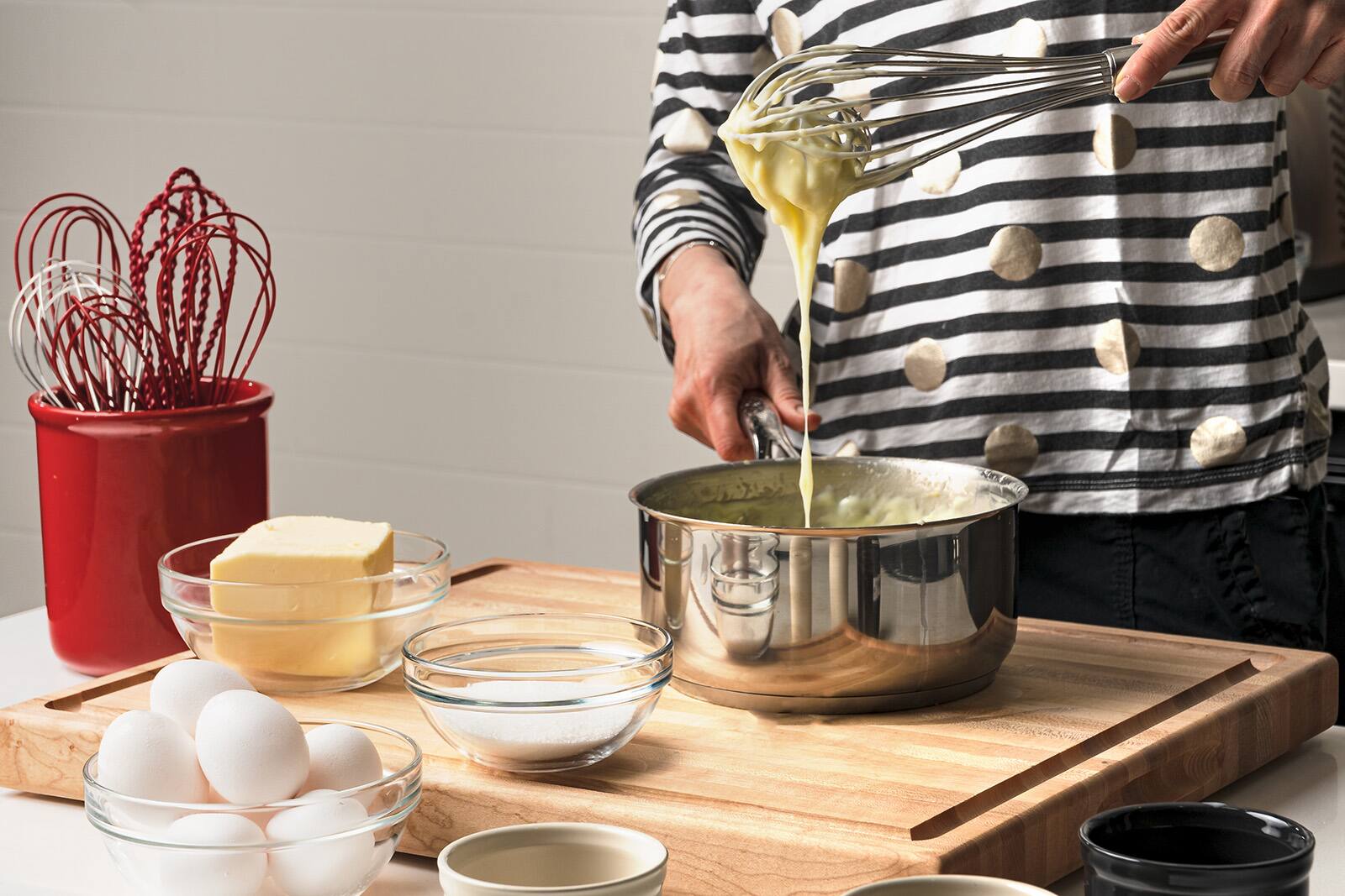 Alt View 1. Cuisipro - 12 Inch Stainless Steel Balloon Whisk Ball Solid Handle - Silver.