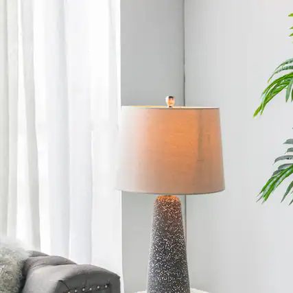 Front. Luckbyte - 14x14x26 Inch Table Lamp.