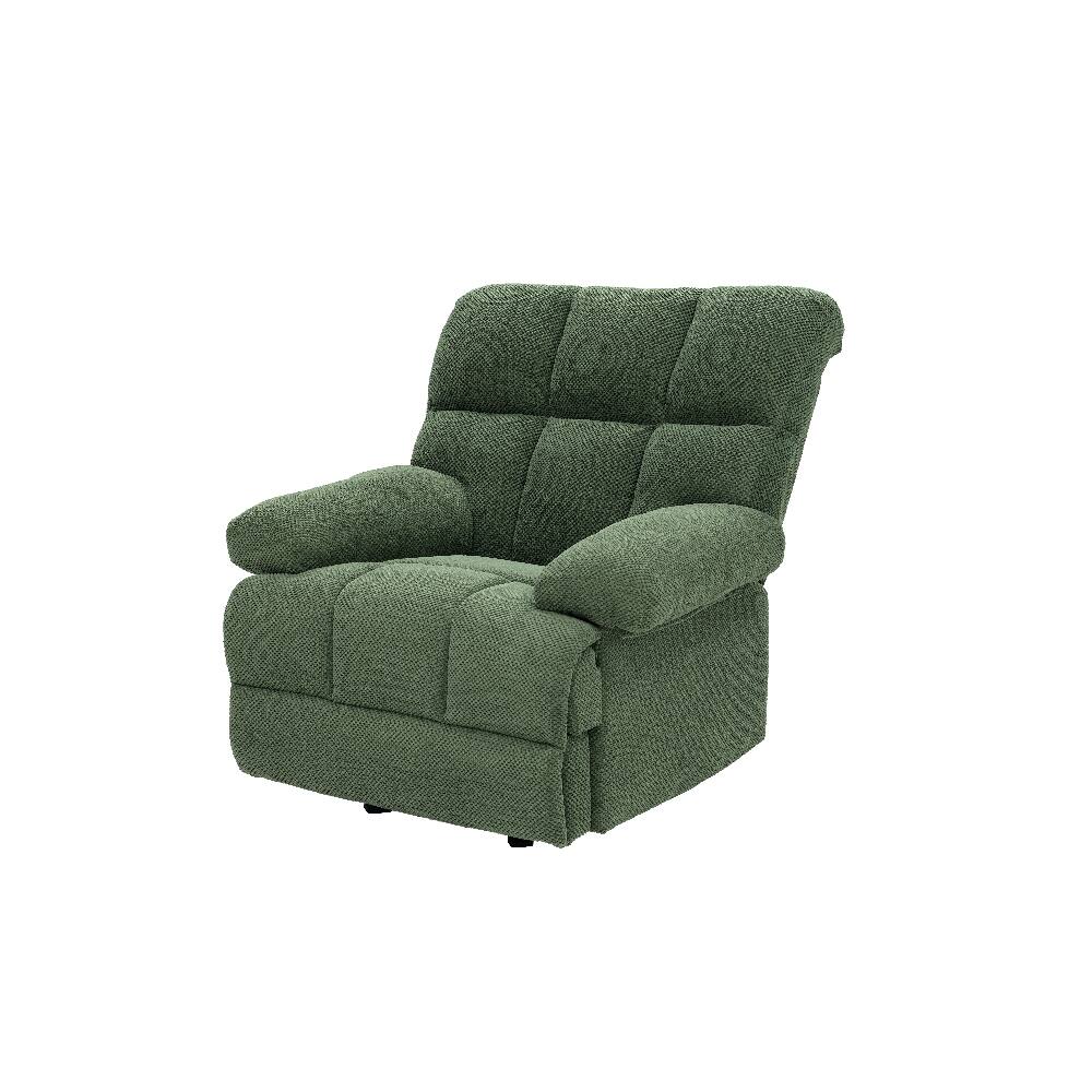 Alt View 8. Ropilly - Ropilly dark green manual rocker recliner with nubby upholstery fabric - Dark Green.