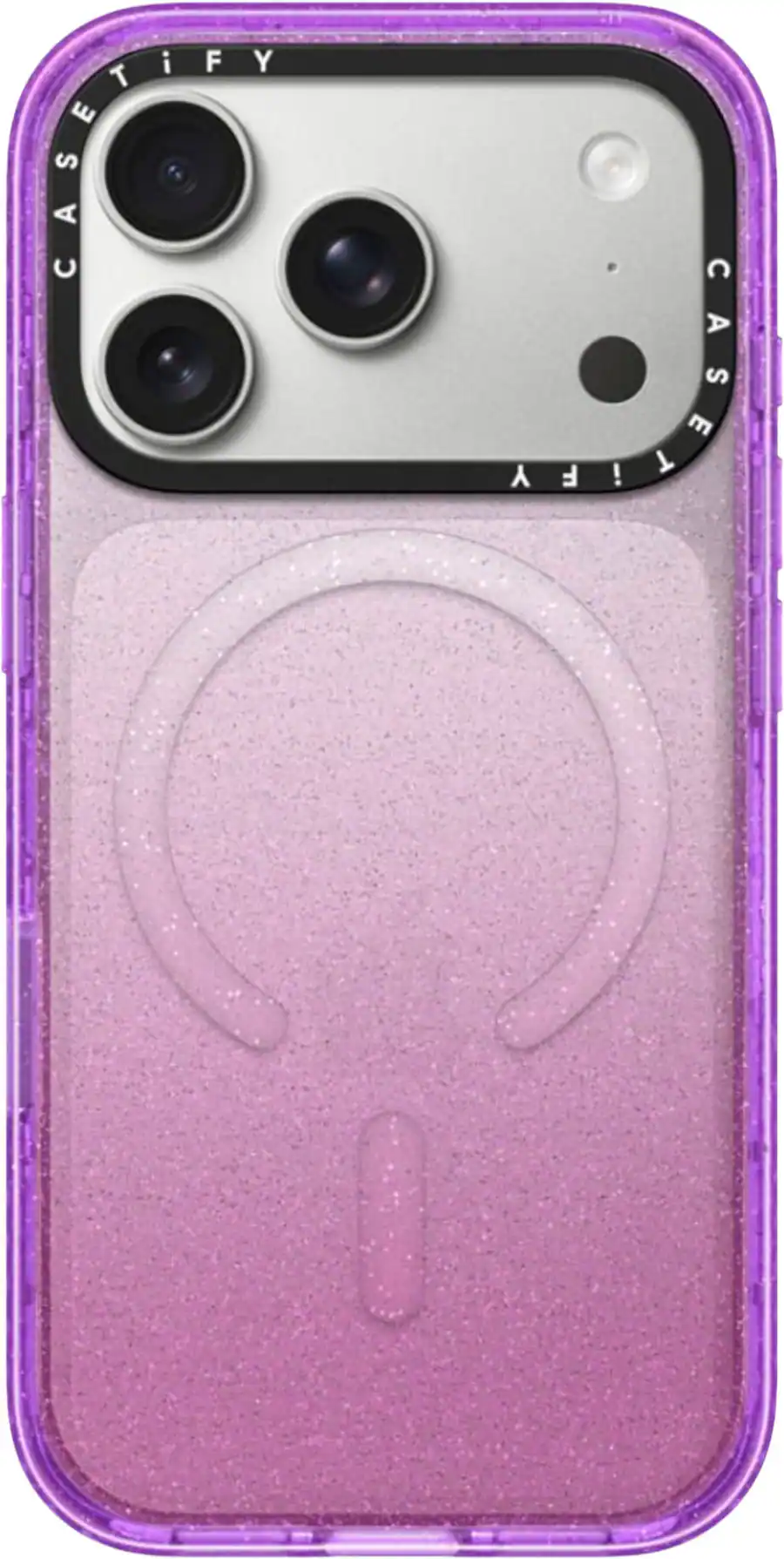 CASETiFY Apple iPhone 17 Pro Impact Case in Glitter Purple Purple CASETiFY Apple iPhone 17 Pro Impact Case in Glitter Purple Purple