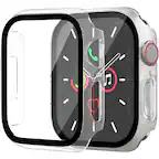 Front. Entronix - Entronix Case Compatible with iWatch Series 11, 46mm - Hard Cover w/ Built-In Screen Protector - Clear.
