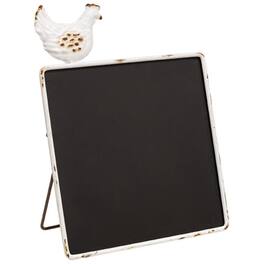 BreeBe - Farmhouse Chicken Chalkboard Easel - Multi