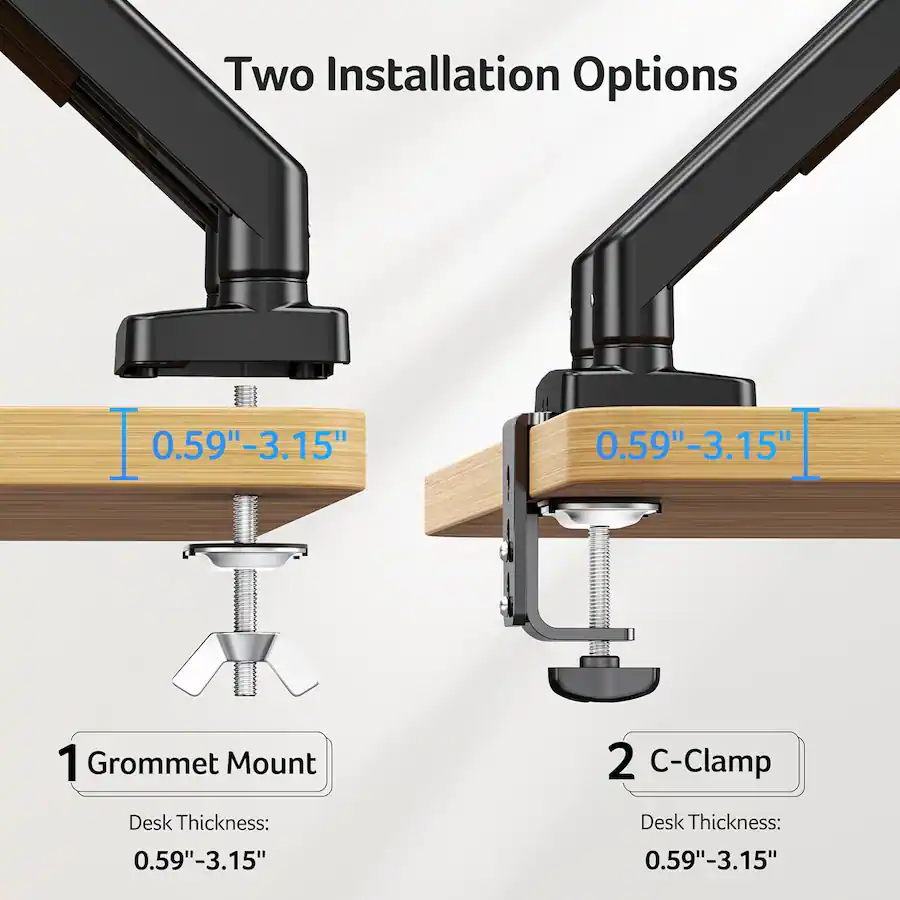 Acer R231 Monitor Stand Acer Dual Monitor Arm, Fully Adjustable Gas Spring Monitor Stand for 17 ...