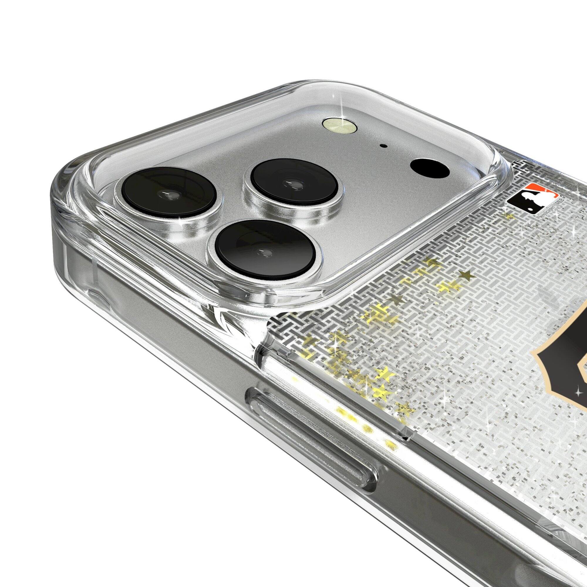 Alt View 2. Keyscaper - San Francisco Giants Linen Logo iPhone Glitter Case - 15 - Multicolor.