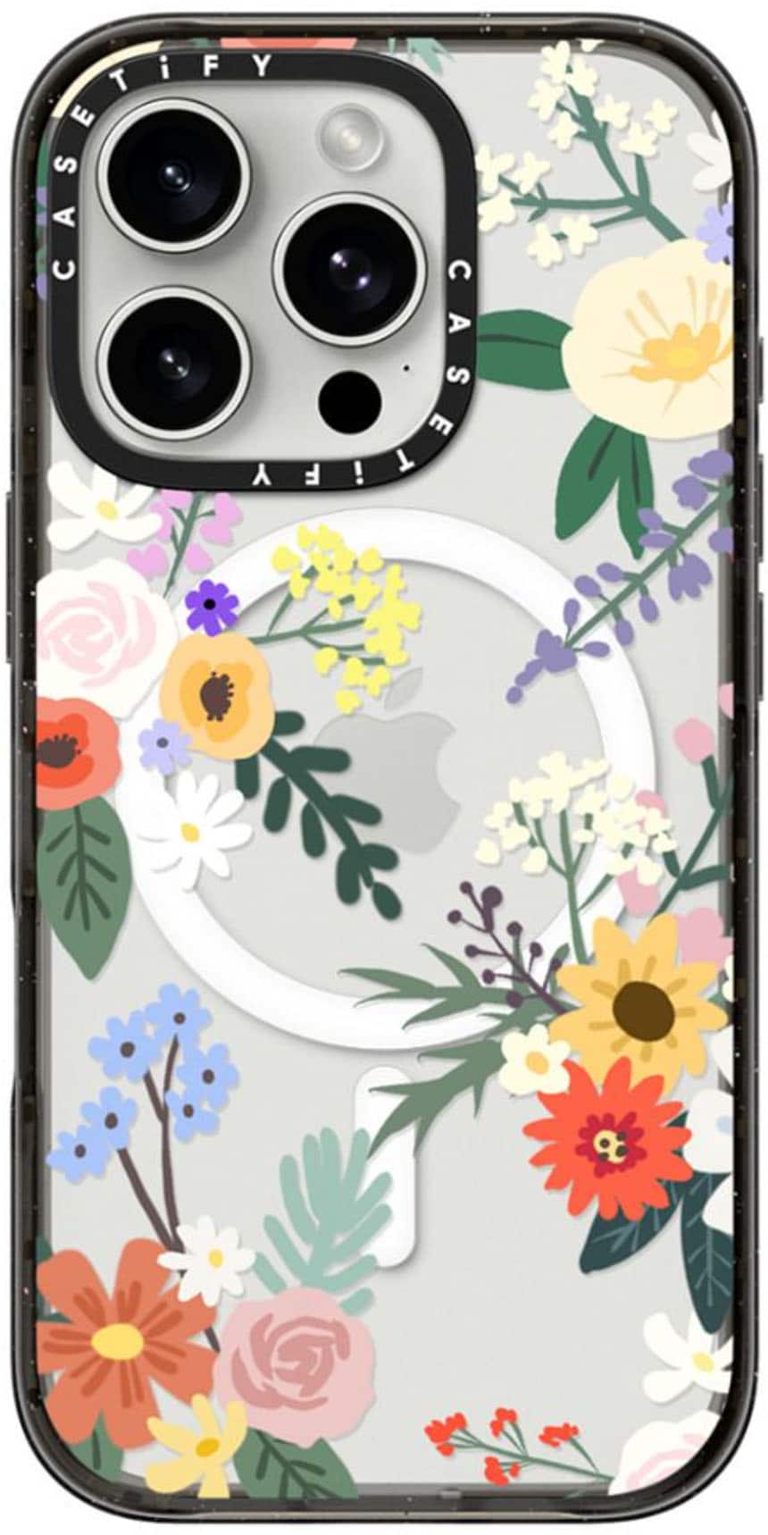 CASETiFY - Impact Case with MagSafe for Apple iPhone 16 Pro - Allie Alpine Florals - Front_Zoom