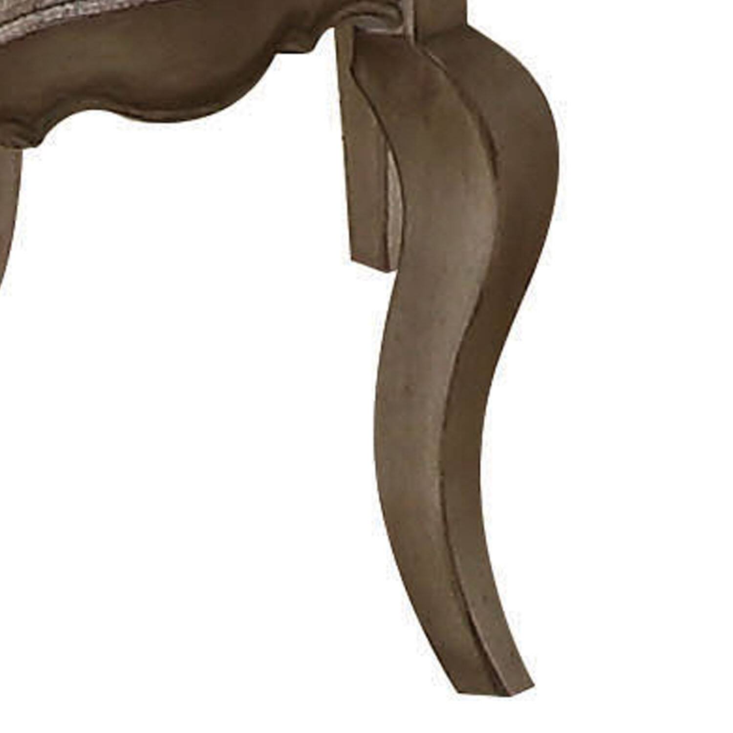 Alt View 1. Manhattan Lane - Wooden Arm Chairs with Button Tufting, Set of Two - Gray and Brown.