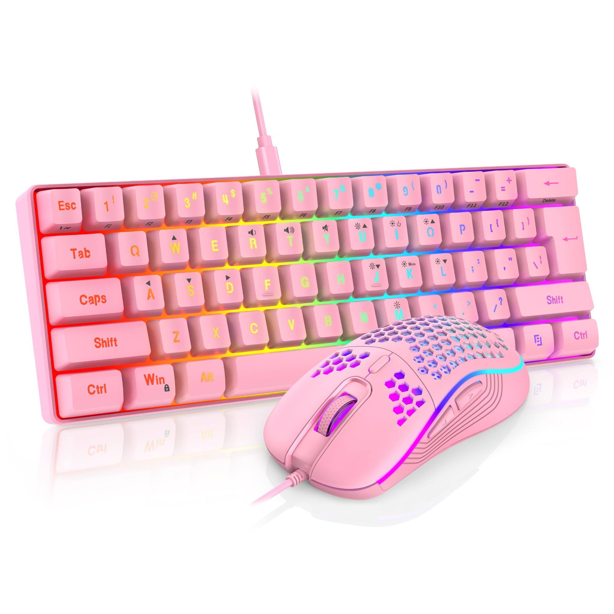 01 Pink Wired Combo