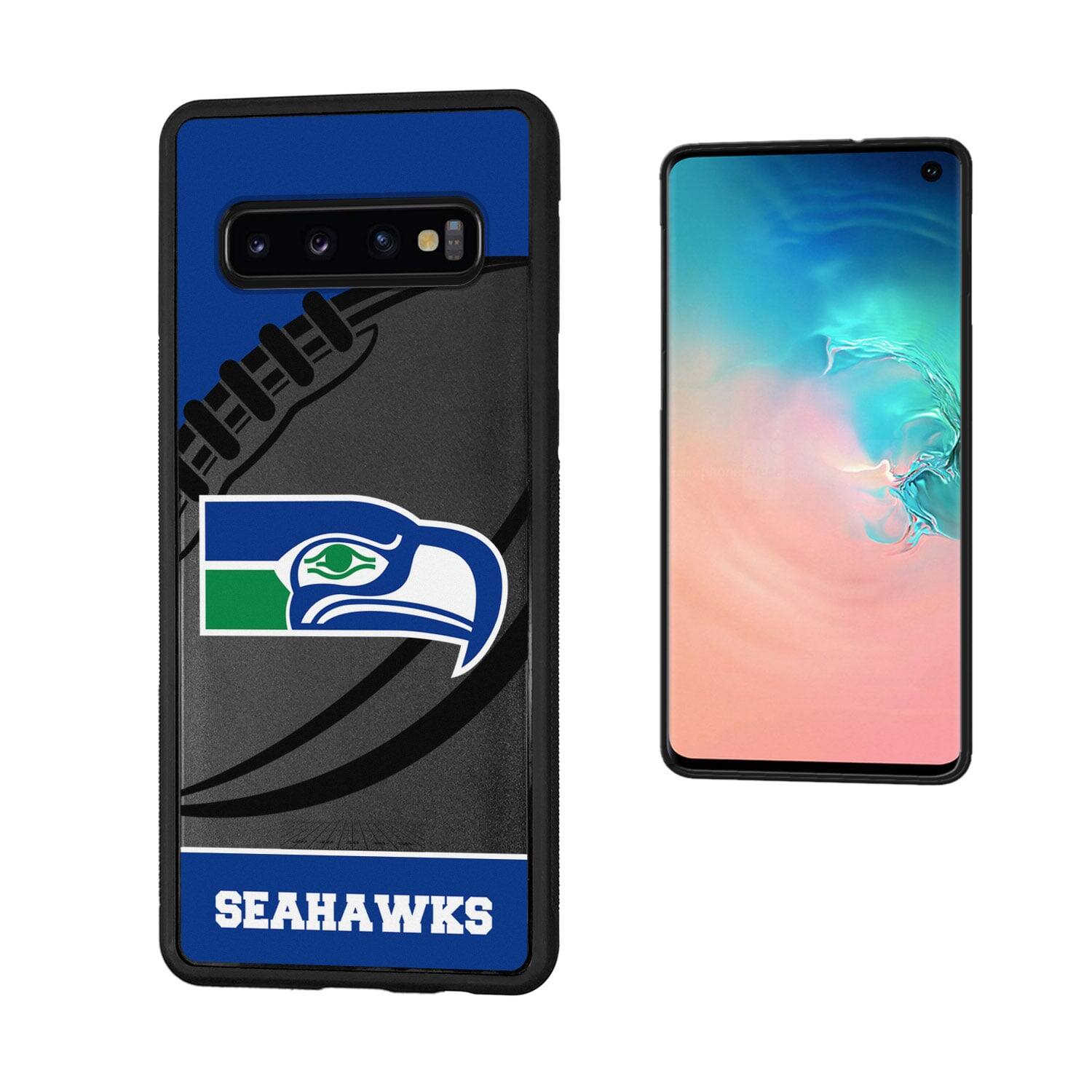 Alt View 2. Keyscaper - Seattle Seahawks Galaxy Pastime Design Bump Case - S21 Plus - Multicolor.