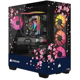CORSAIR - VENGEANCE a7500 Gaming PC - Liquid Cooled Ryzen 7 9800X3D - NVIDIA GeForce RTX 5080 - 32GB VENGEANCE RGB DDR5 - 1TB SSD - Dark Cherry