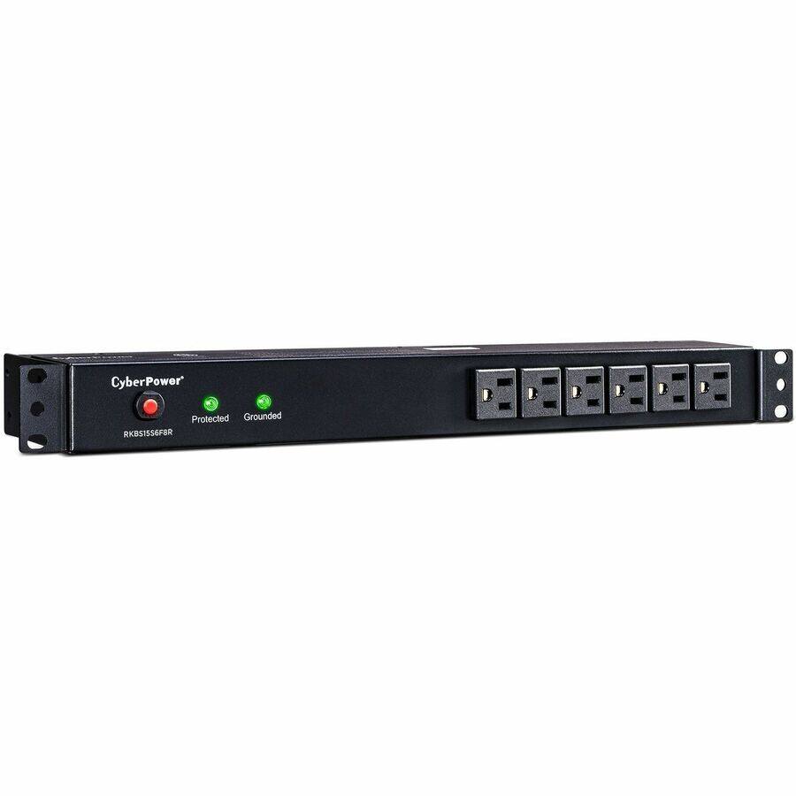 CyberPower Rackbar Surge Suppressor RM 1U RKBS15S6F8R 15A 14 Outlet ...