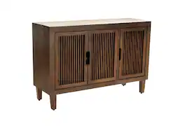 Adore Decor - Sawyer 3-Door Cabinet - Brown