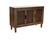 Front. Adore Decor - Sawyer 3-Door Cabinet - Brown.