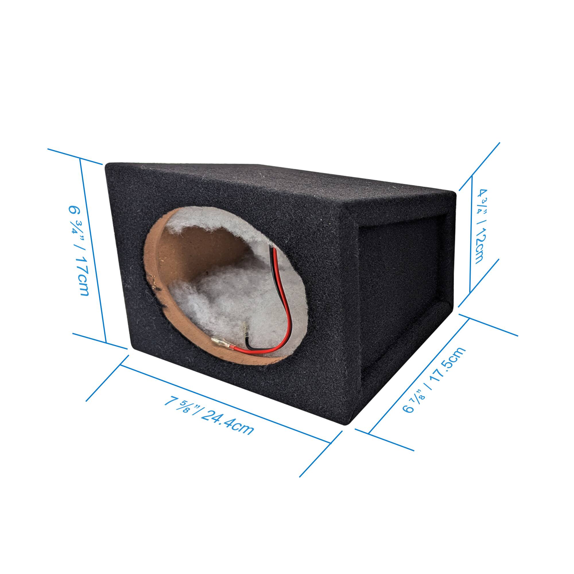 6 3/4" / 17cm  
7 5/8" / 24.4cm  
4 3/4" / 12cm  
6 7/8" / 17.5cm