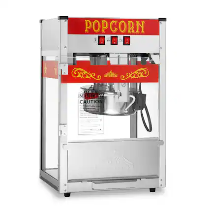 POPCORN
MIDWAY
CAUTION
KEEP MACHINE ATTENDED AT ALL TIMES
KEEP MACHINE ON STABLE, DRY SURFACE
TURN ON HEATER BEFORE ADDING POPCORN
OPERATING INSTRUCTIONS
1. Turn on heater and wait for 10 minutes.
2. Add popcorn to the kettle.
3. Turn on the agitator.
4. When popcorn is done, turn off the agitator and heater.
5. Open the door and remove the popcorn.
OLDE MIDWAY