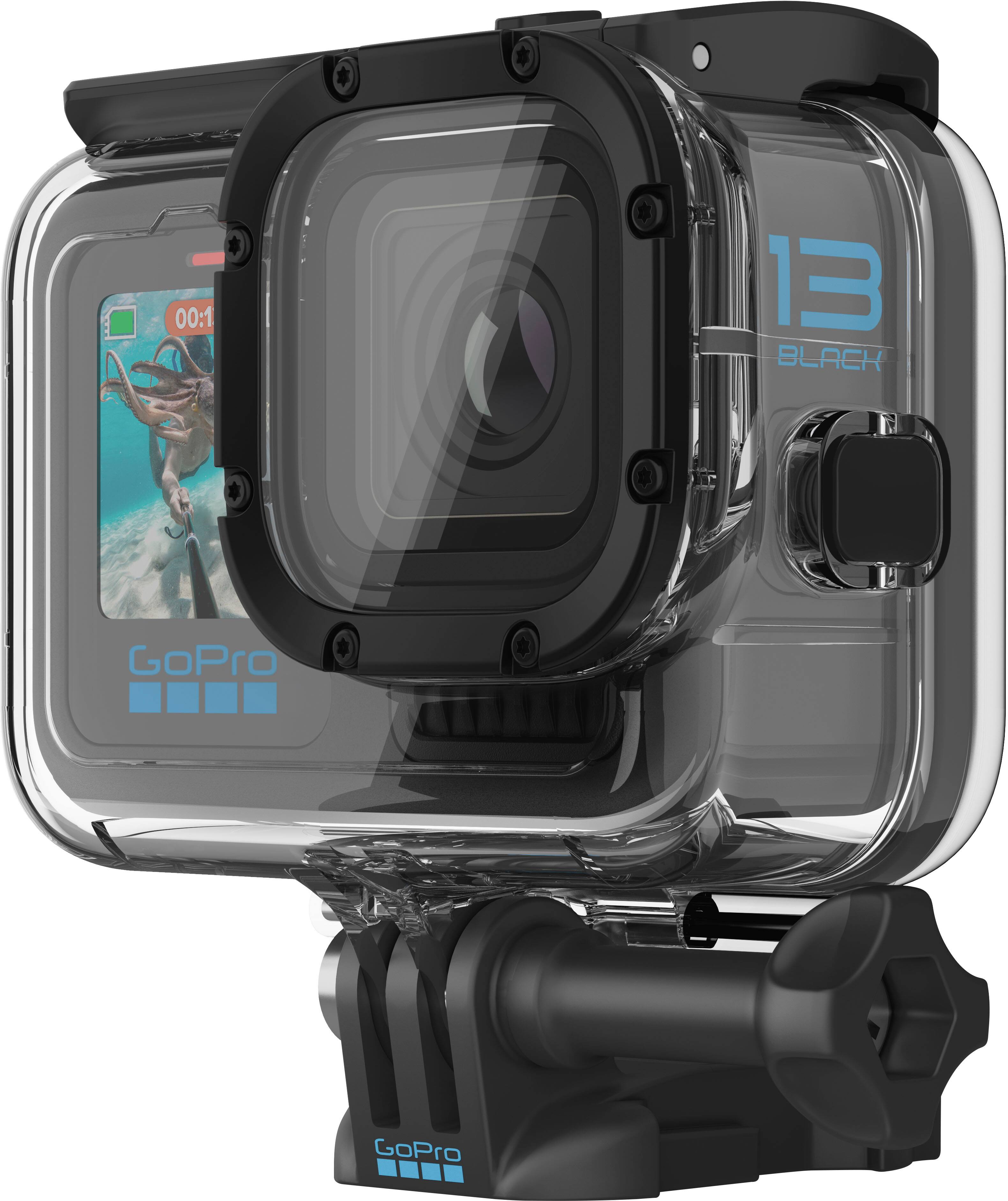 The text on the image reads "00:13 BLACK GoPro."