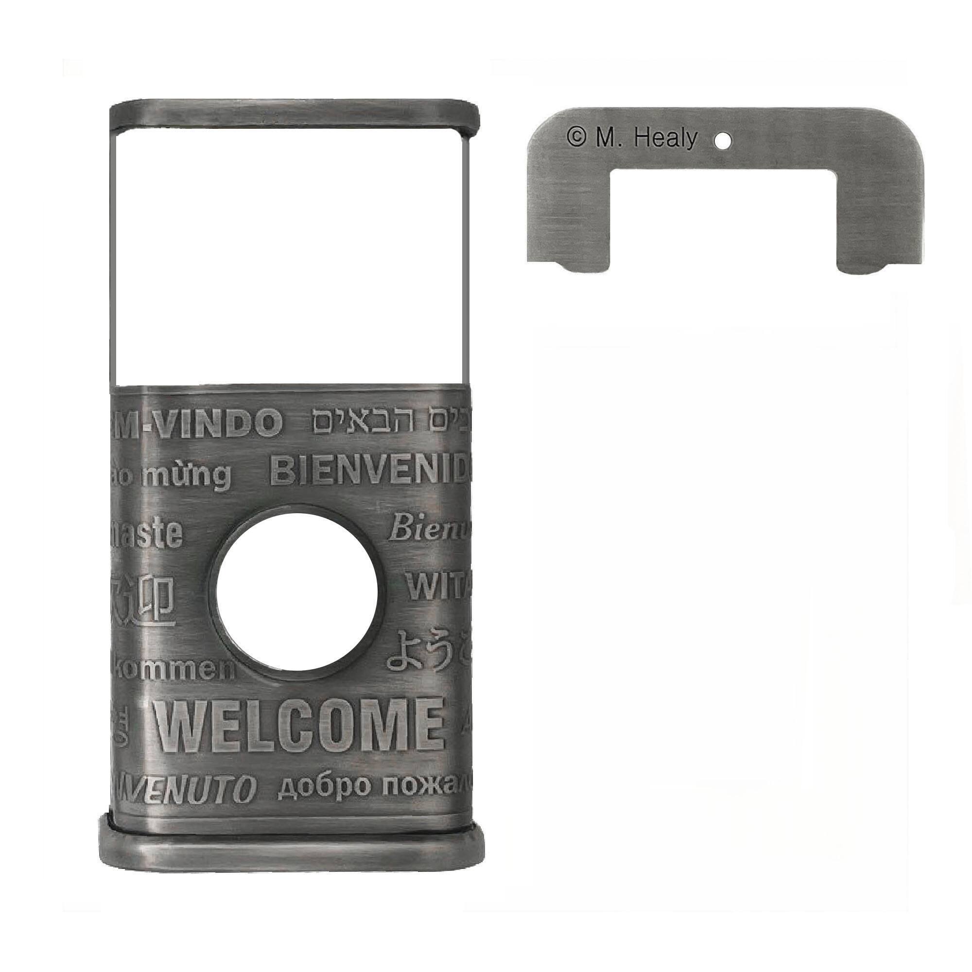 M. Healy

M-VINDO  
BIENVENID  
mung  
aste  
WIT  
kommen  
WELCOME  
VENUTO  
Добро пожаловать