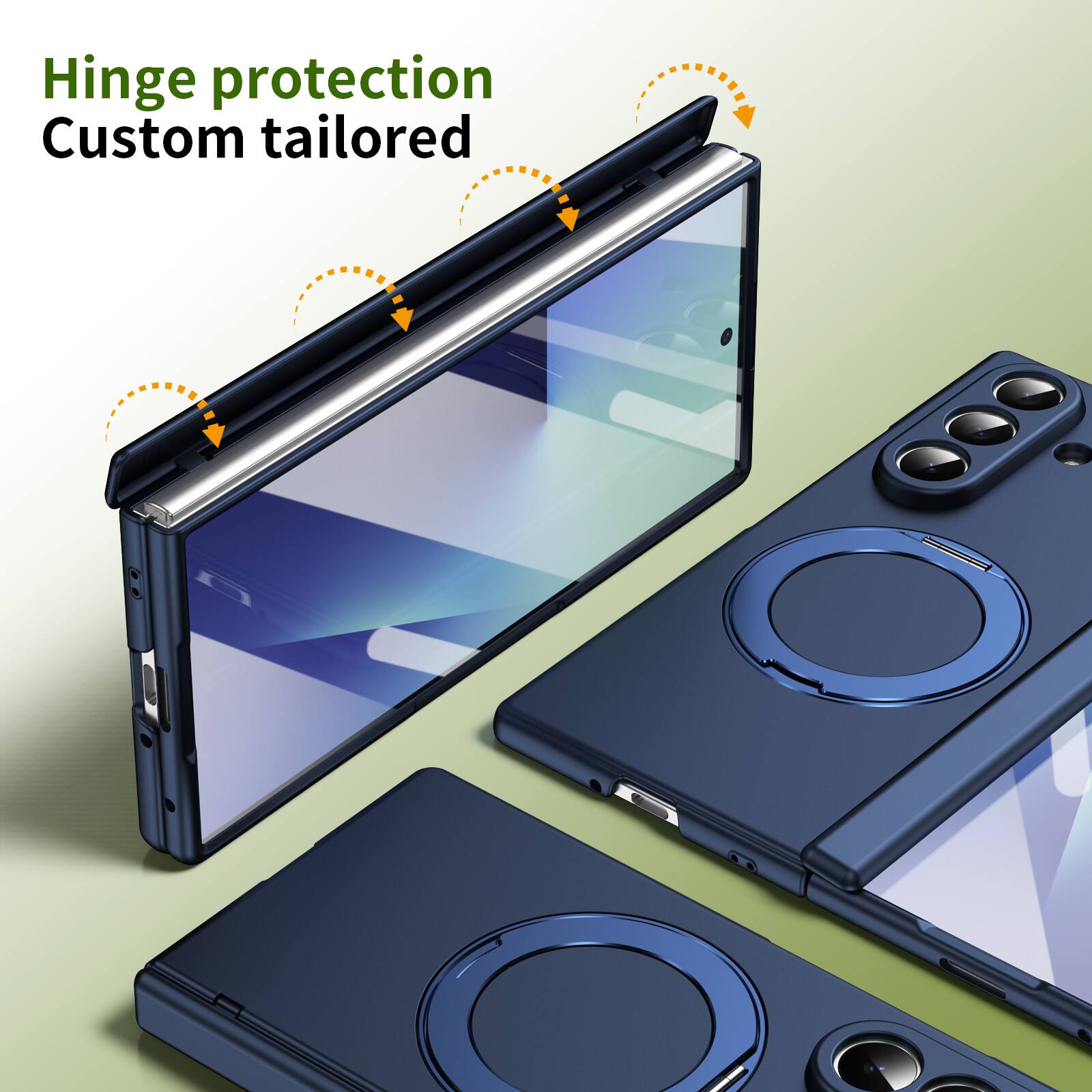 Hinge protection  
Custom tailored