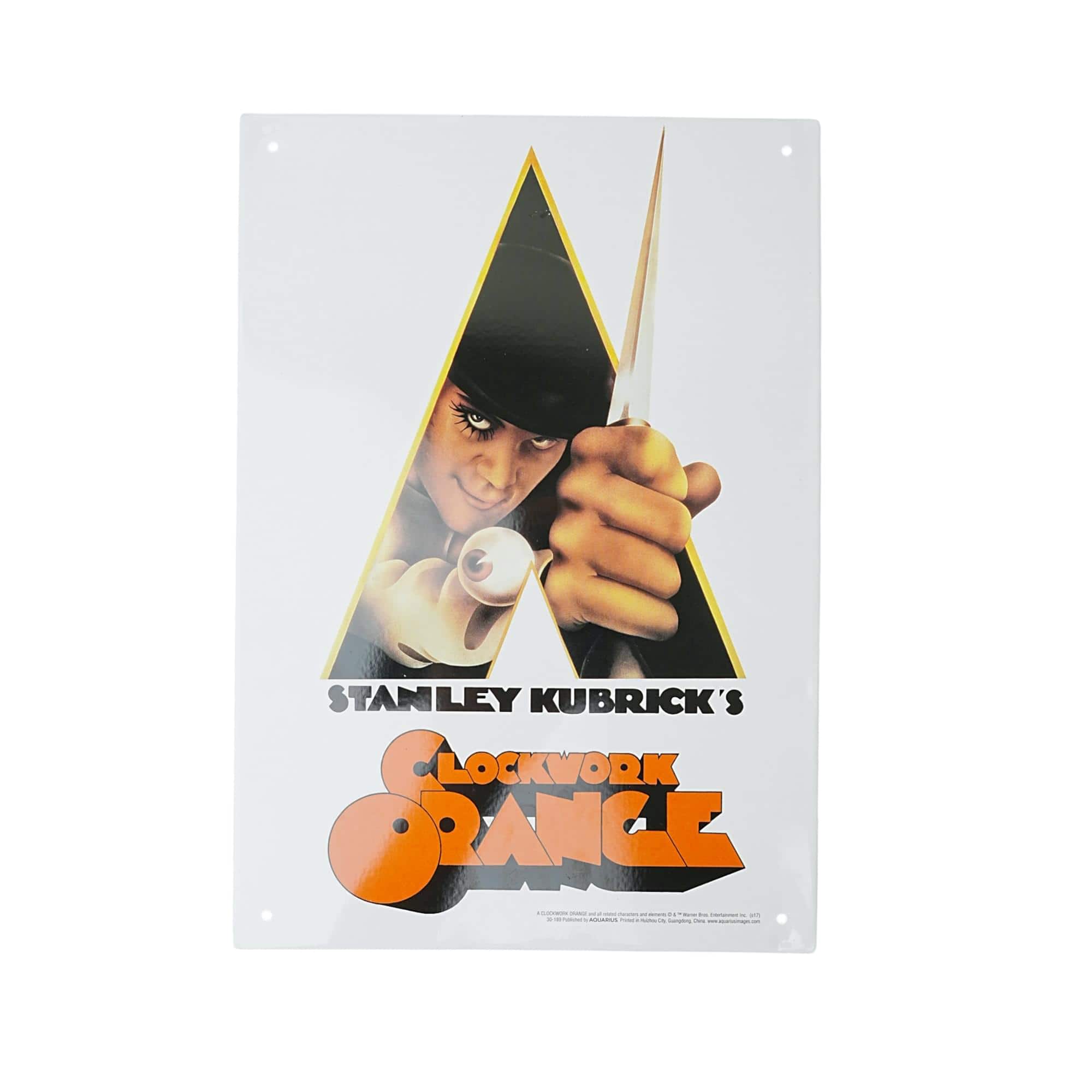 NMR Distribution - A Clockwork Orange Knife Tin Sign - Multicolored