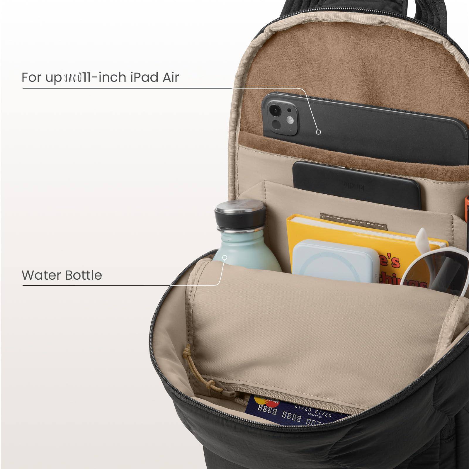 Alt View 1. Cozy Serene - 10l Puffy Sling Bag Backpack For Women Trendy  Quilted Padded Crossbody 11 inch Ipad Air M3 m2 Pro M4 m2 m1 2 - Lavascape.