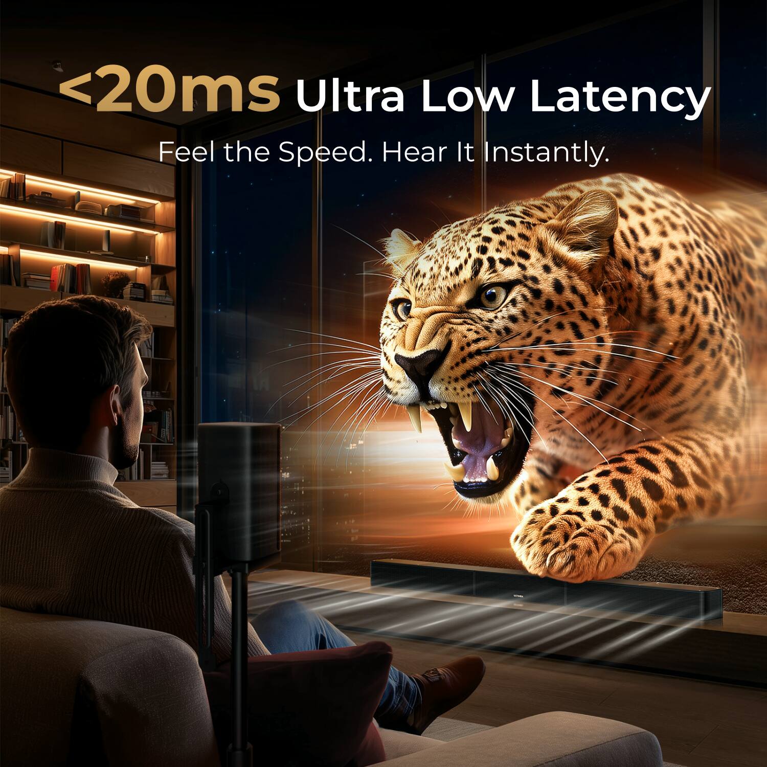 <20ms Ultra Low Latency  
Feel the Speed. Hear It Instantly.