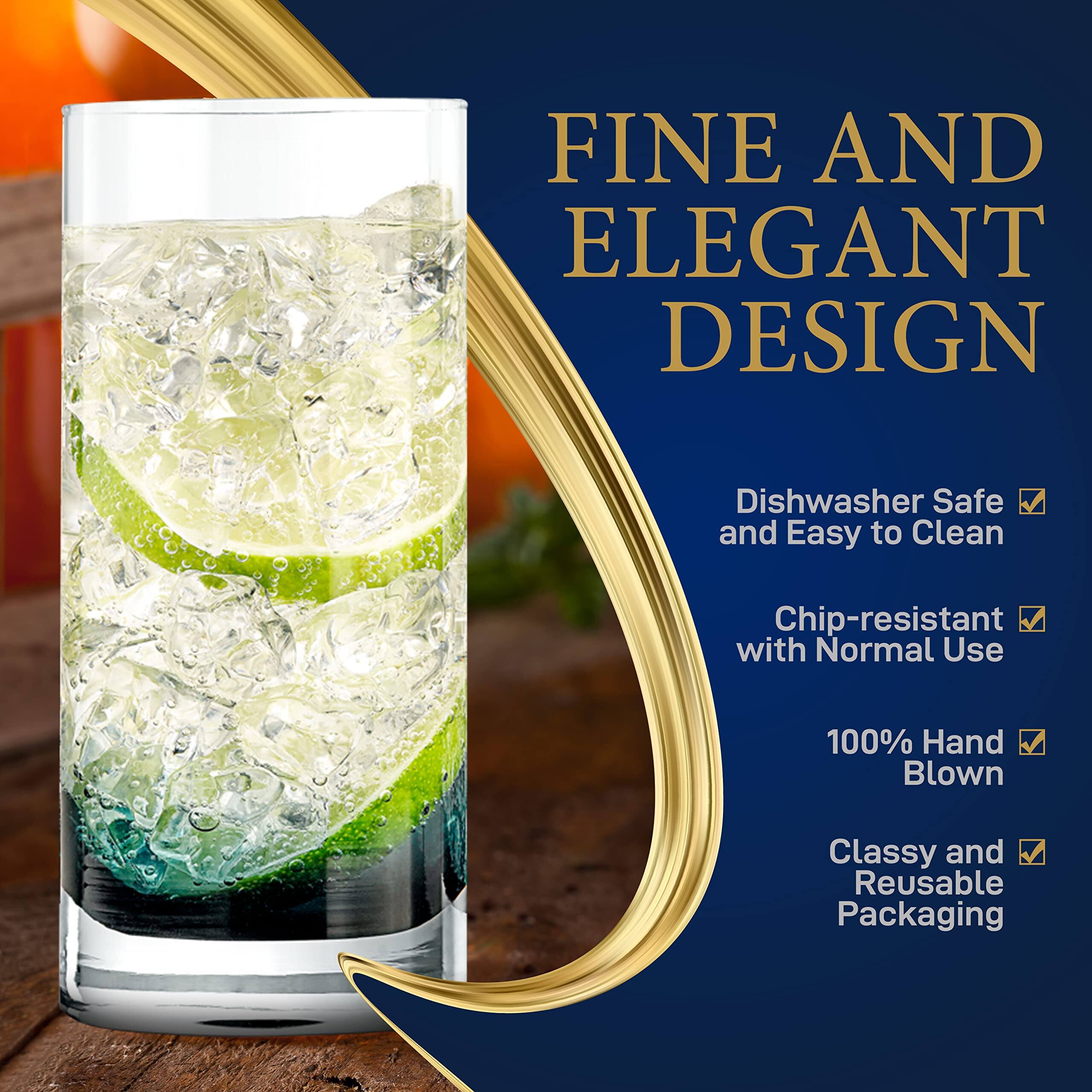 FINE AND ELEGANT DESIGN

- Dishwasher Safe and Easy to Clean
- Chip-resistant with Normal Use
- 100% Hand Blown
- Classy and Reusable Packaging