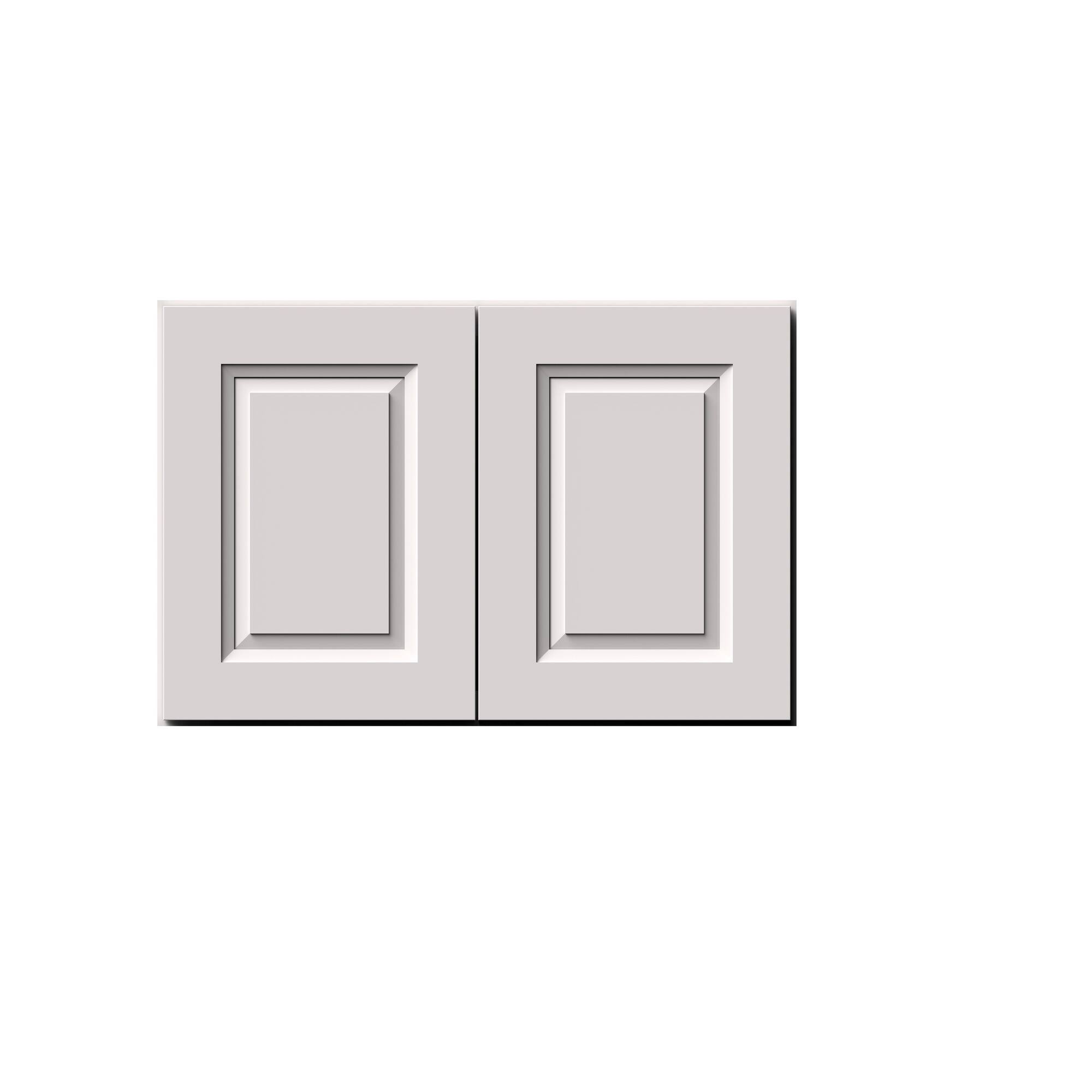 Alt View 1. Boyel Living - 27-in W x 18-in H x 12-in D Shaker RTA Kitchen Wall Cabinet with Soft-Close Doors - Glacier White.