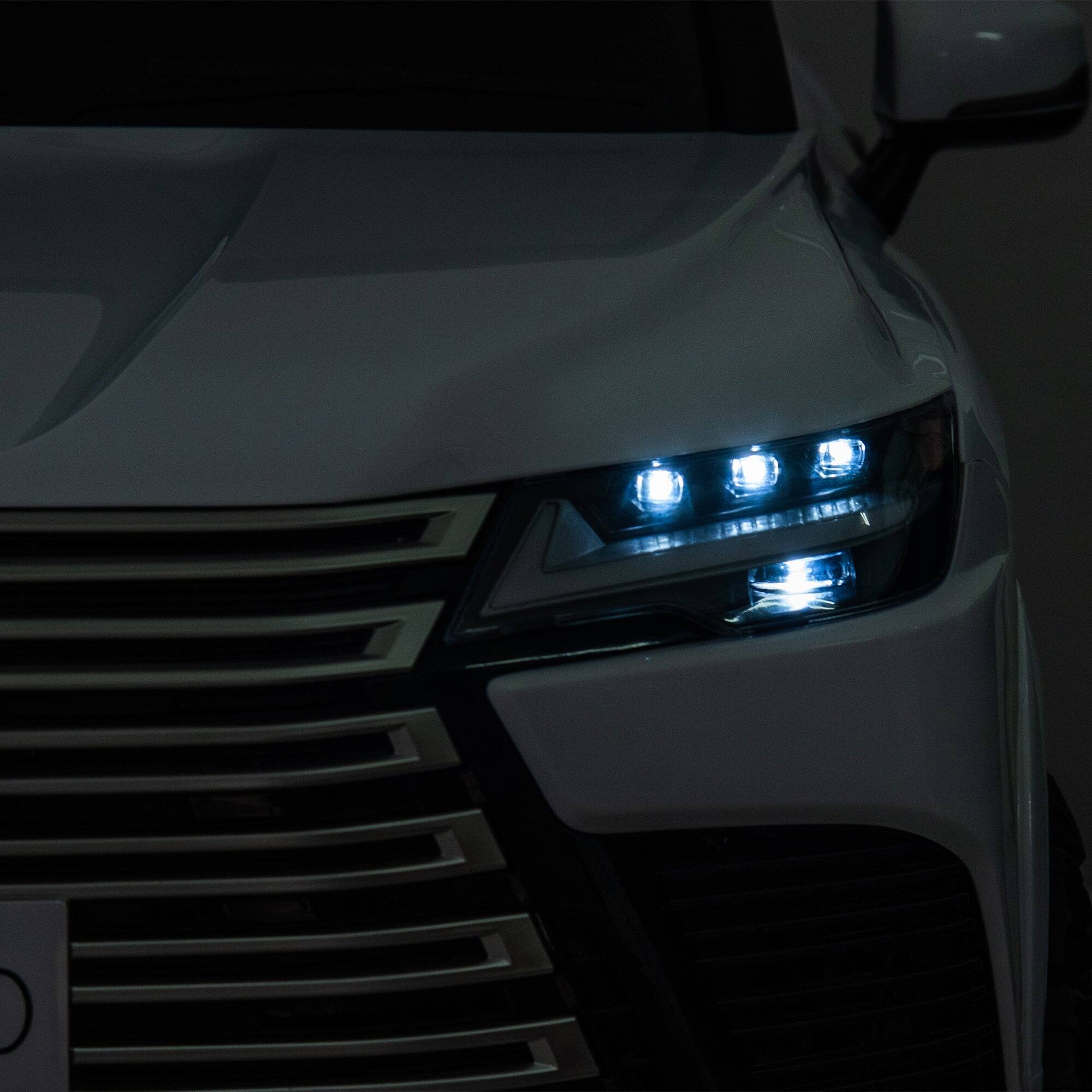 Alt View 5. Boyel Living - 3+ White 24V Kids Ride On UTV with Parents Remote Control 4Wheel - white.