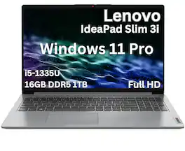 Lenovo - IdeaPad Slim 3i 15.6" Full HD Laptop - Intel Core i5-1335U 2023 - 16GB Memory - 1TB SSD- Windows 11 Pro - Gray