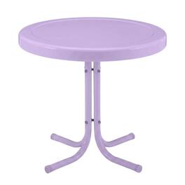 Crosley Furniture - Griffith Retro Outdoor Side Table - Lavender Gloss