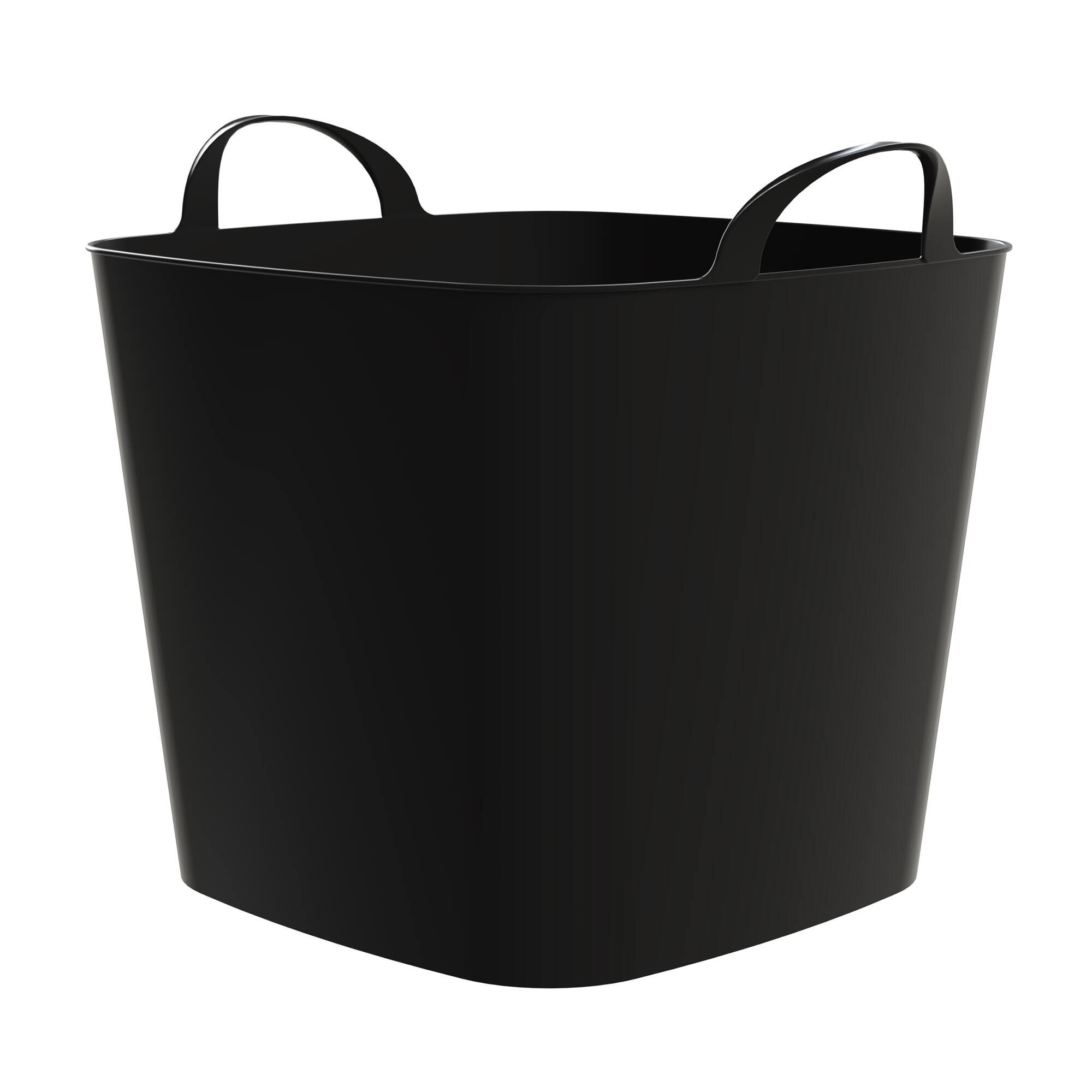Alt View 4. Life Story - Life Story 26 Quart Flexi Tub, Versatile Storage Tote, Home Organizer, Black - Black.