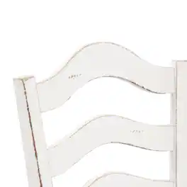Liberty Furniture Industries - Magnolia Manor Ladder Back Counter Chair (RTA) in Antique - White