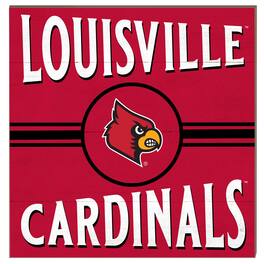 Jardine - Louisville Cardinals 10'' x 10'' Retro Team Sign - Red