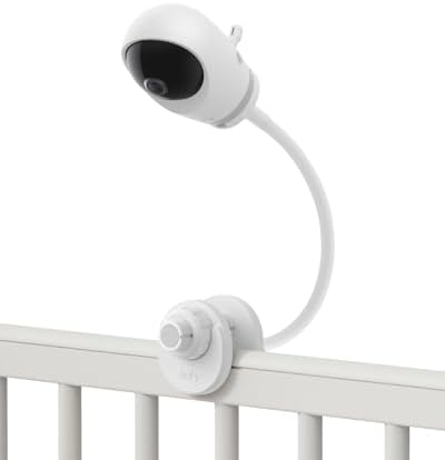 Alt View 1. eufy - Baby Monitor E21 with Crib Mount, Split Screen, 4K HD Camera, 5'' 720p Display - White.