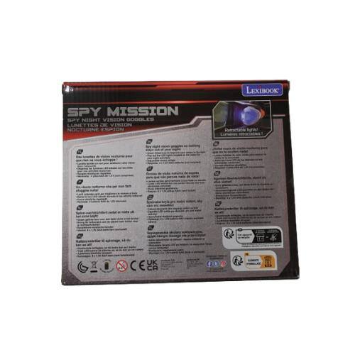 LEXIBOOK SPY MISSION SPY NIGHT VISION GOGGLES LUNETTES DK VISION NOCTURNE ESPION  
noabnscribe lignes!  
Seu  
2 UK CE CA 4 Et
