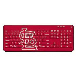 Keyscaper - St. Louis Cardinals Team Logo Wireless Keyboard - Multicolor