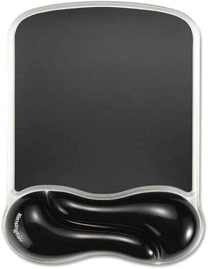 Kensington - Duo Gel Wave Mouse Pad & Wrist Rest - Medium (K62413WW) - Black