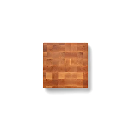 Front. John Boos - John Boos Small Maple Wood End Grain Cutting Board for Kitchen, 12" x 12" x 3" - Maple.