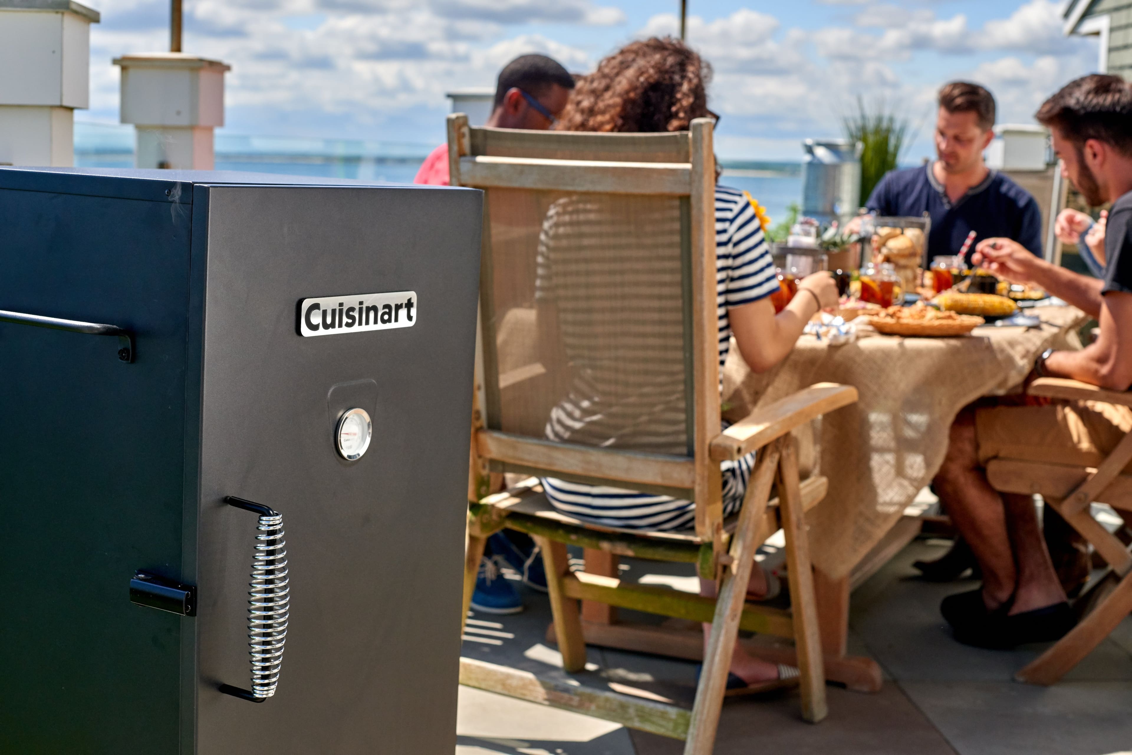 Alt View 22. Cuisinart - 30" Electric Smoker - Black.