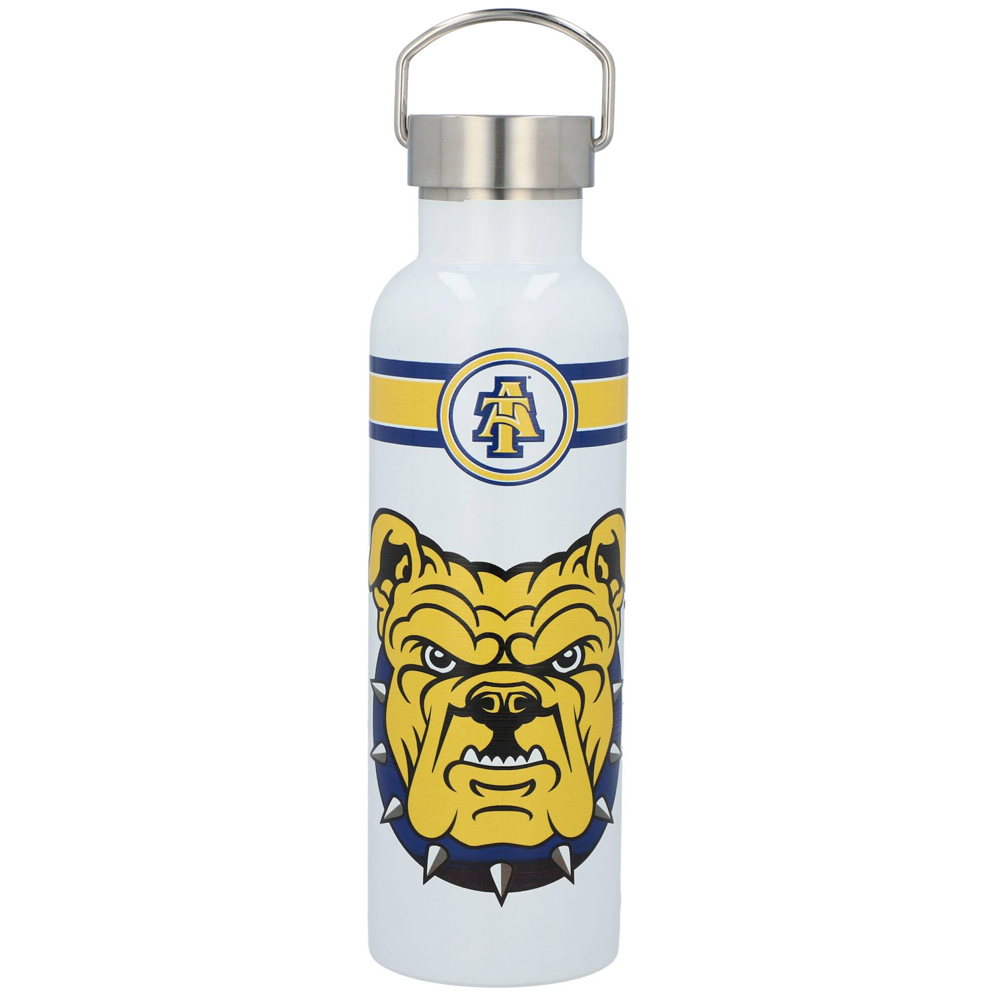 Front. Indigo Falls - North Carolina A&T Aggies 26oz. Classic Voda Bottle - Multicolor.