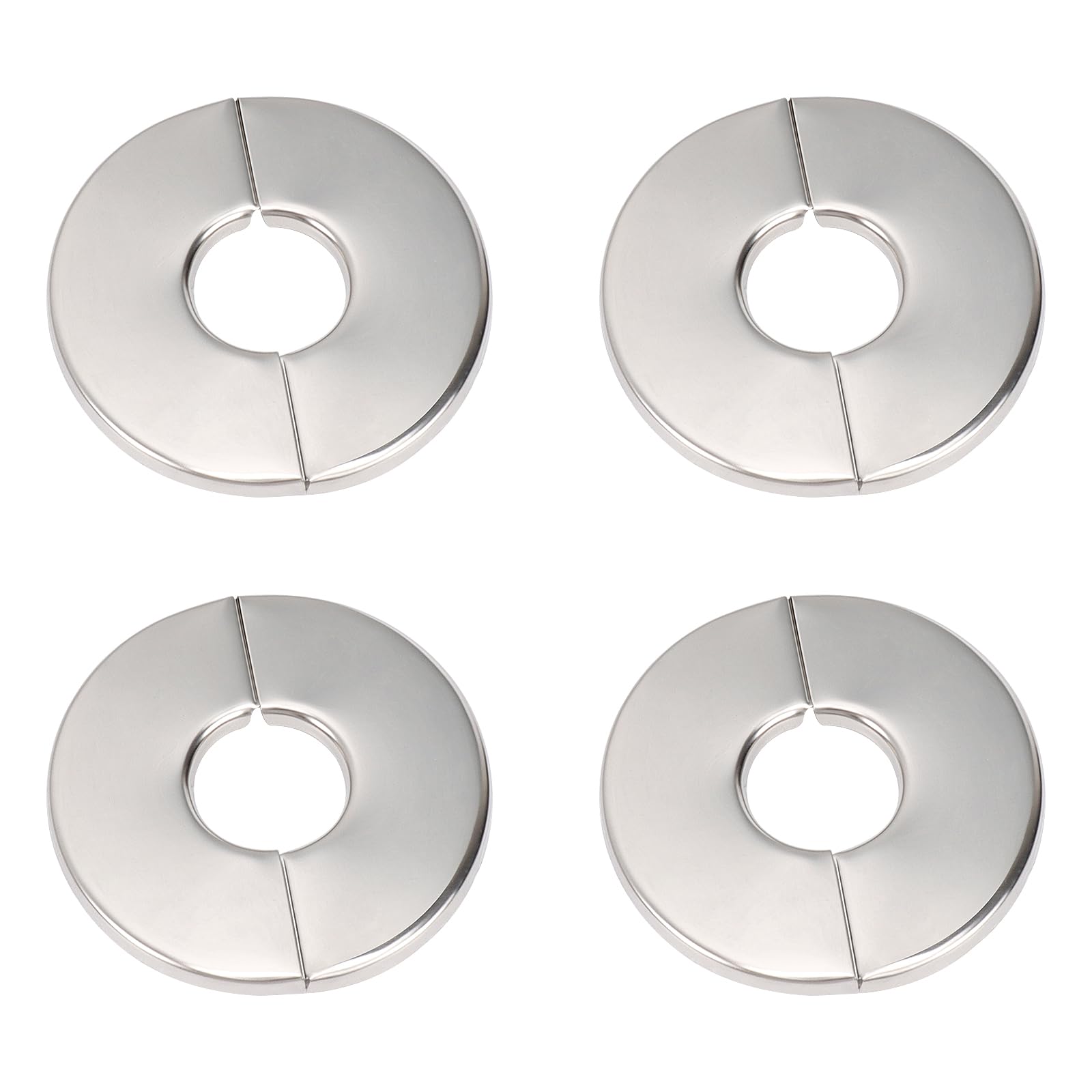 Chrome Finish-Round-Split-10 Packs