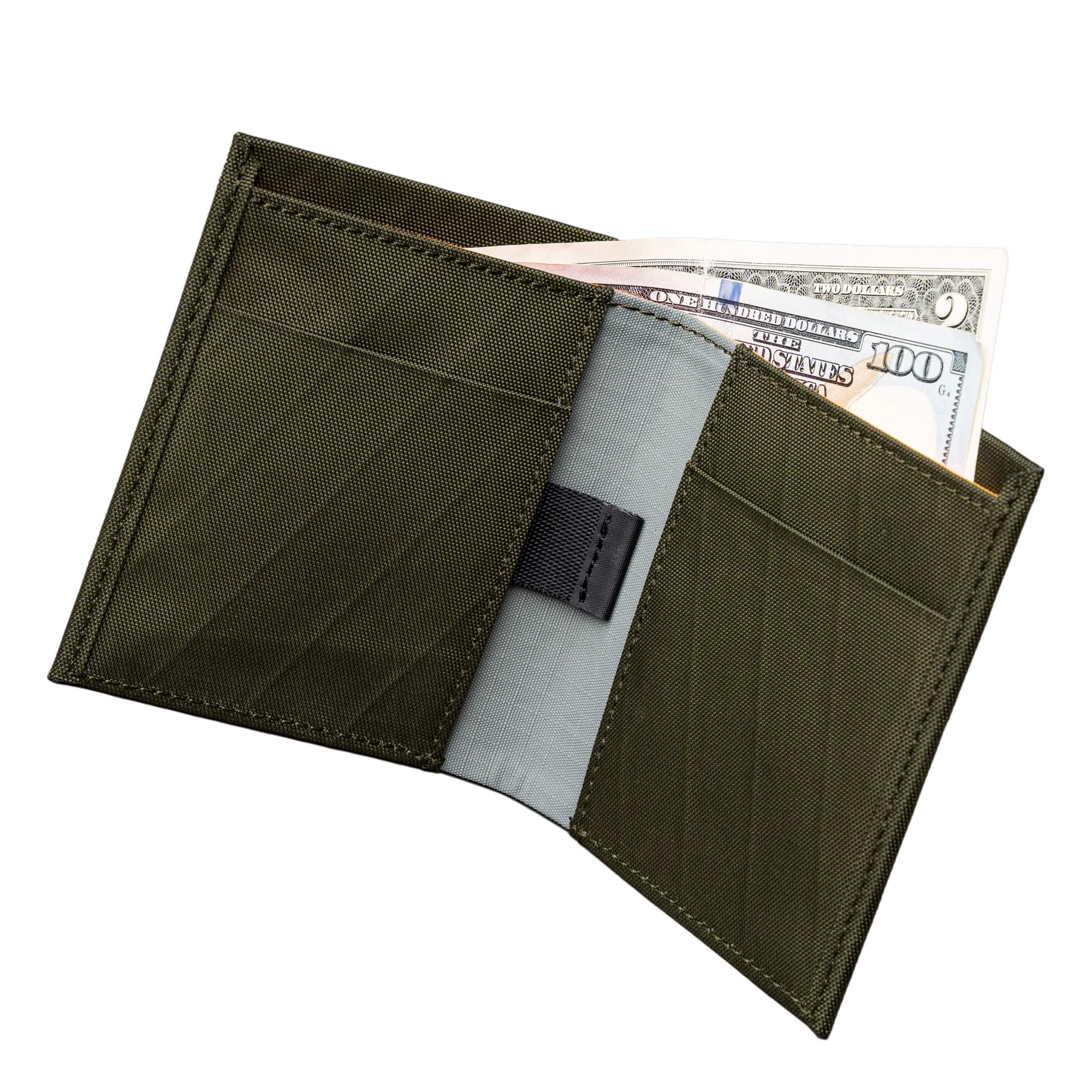 ALPAKA - Ark Bifold Cash Wallet - Wallet for Men,Slim Design with RFID Protection - Olive Green X-Pac X42