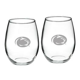 Jardine - Penn State Nittany Lions 21oz. 2-Piece Stemless Wine Glass Set - Multicolor