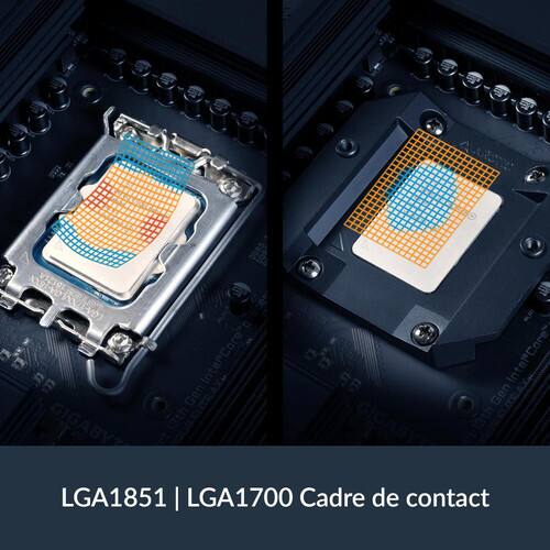 DORS 15121A wX4-V0 BJE Core IntelCore Inter AX. 56 Gen Gen SUTEAX GIGABY 13th GIGABY 13th LGA1851 I LGA1700 Cadre de contact