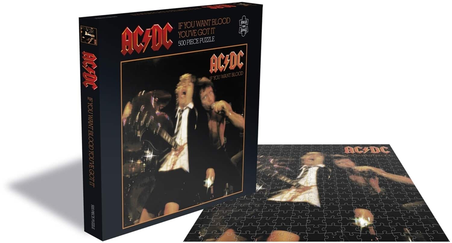 PopMarket - AC/DC - RockSaws - AC/DC If You Want Blood (500 Piece Jigsaw Puzzle) - GAMES (MISC) - Multicolor price history on PriceWatchPro