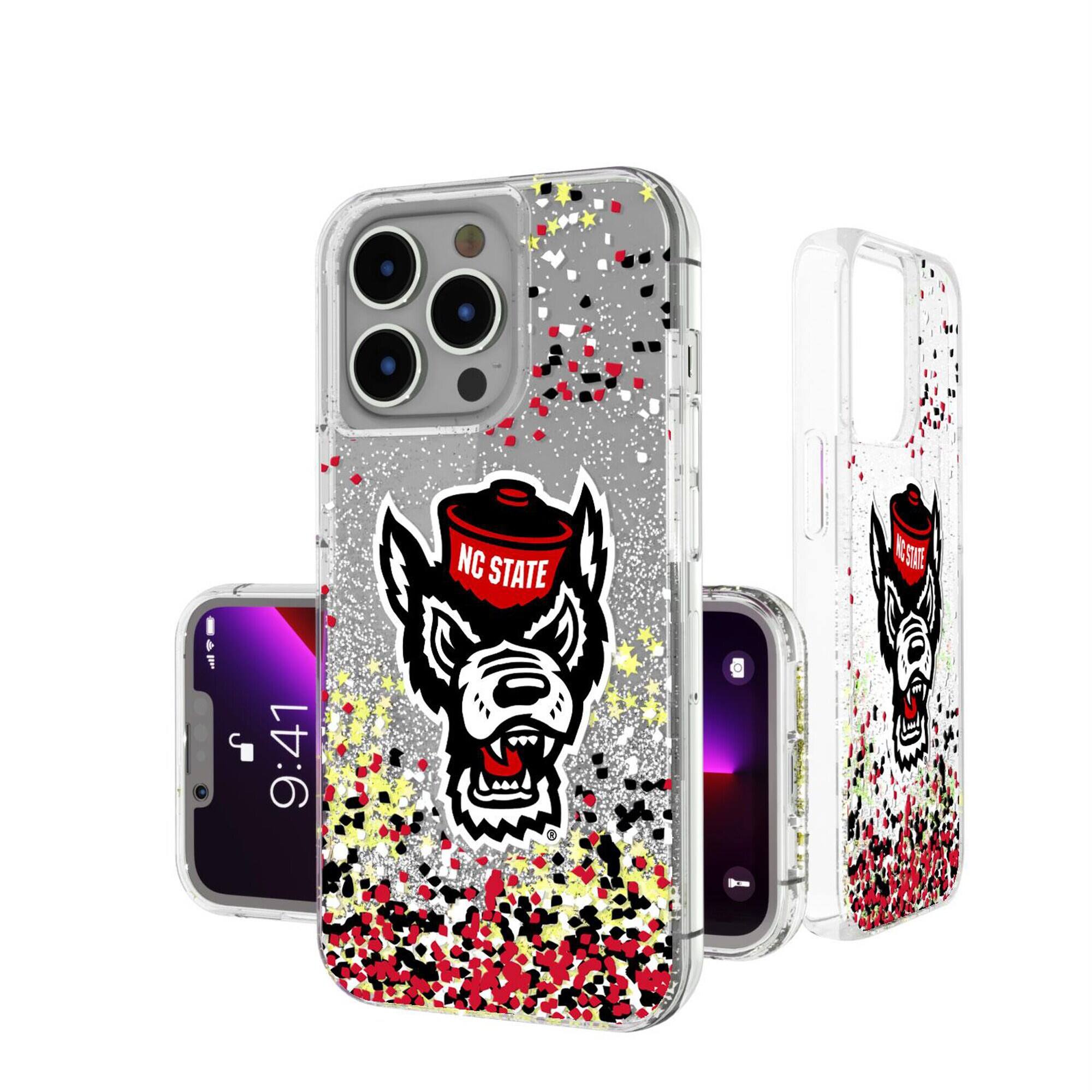 Keyscaper - NCAA - NC State Wolfpack iPhone Glitter Case with Confetti Design - 14 - Multicolor price history on PriceWatchPro
