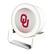 Front. Keyscaper - Oklahoma Sooners Linen Print Nightlight Charger & Bluetooth Speaker - White.