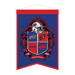 Sporticulture - Buffalo Bills 15" x 22" Crest Banner - Multicolor