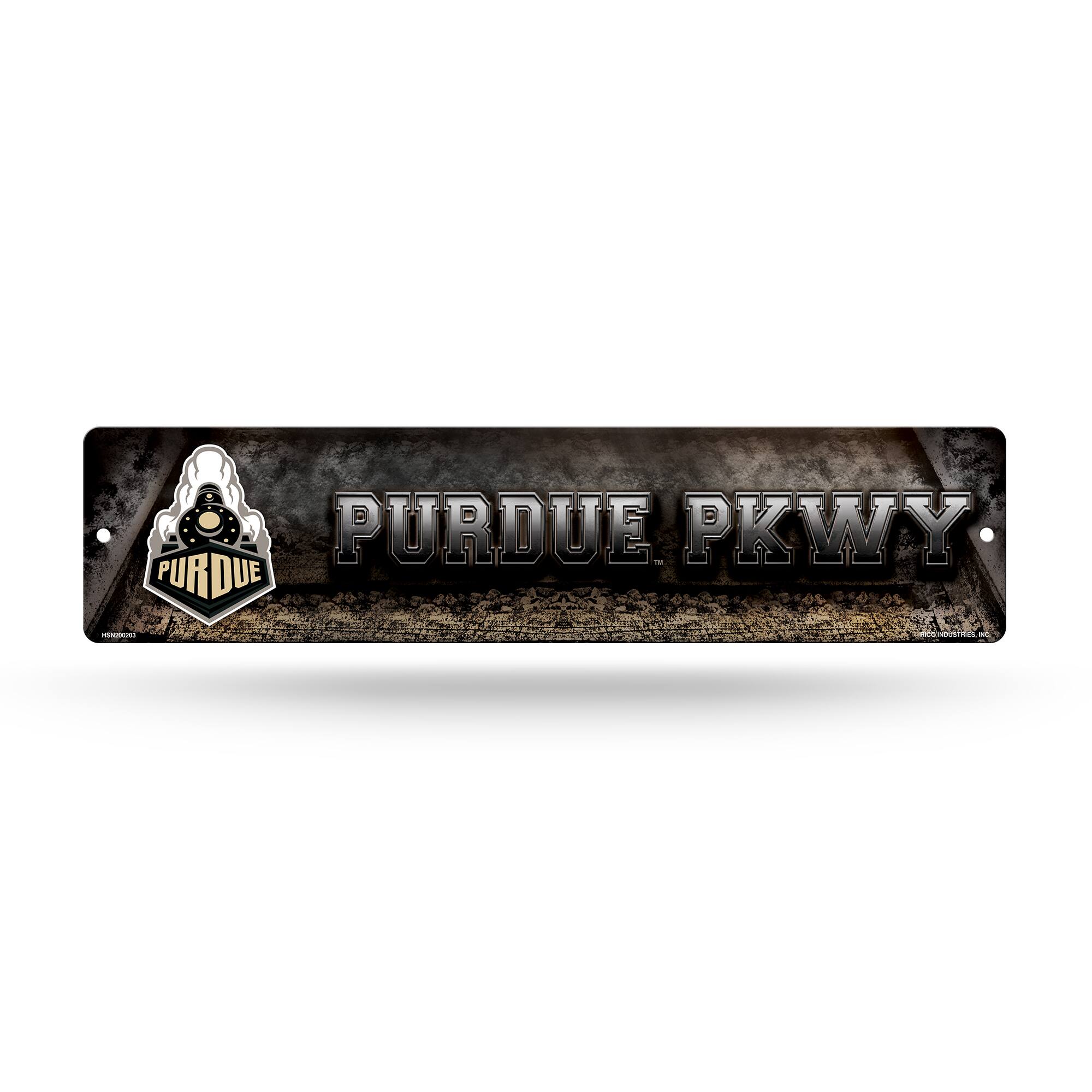 Rico Industries - Purdue Boilermakers 16" Street Sign for garage, office, man cave or any wall - Multi