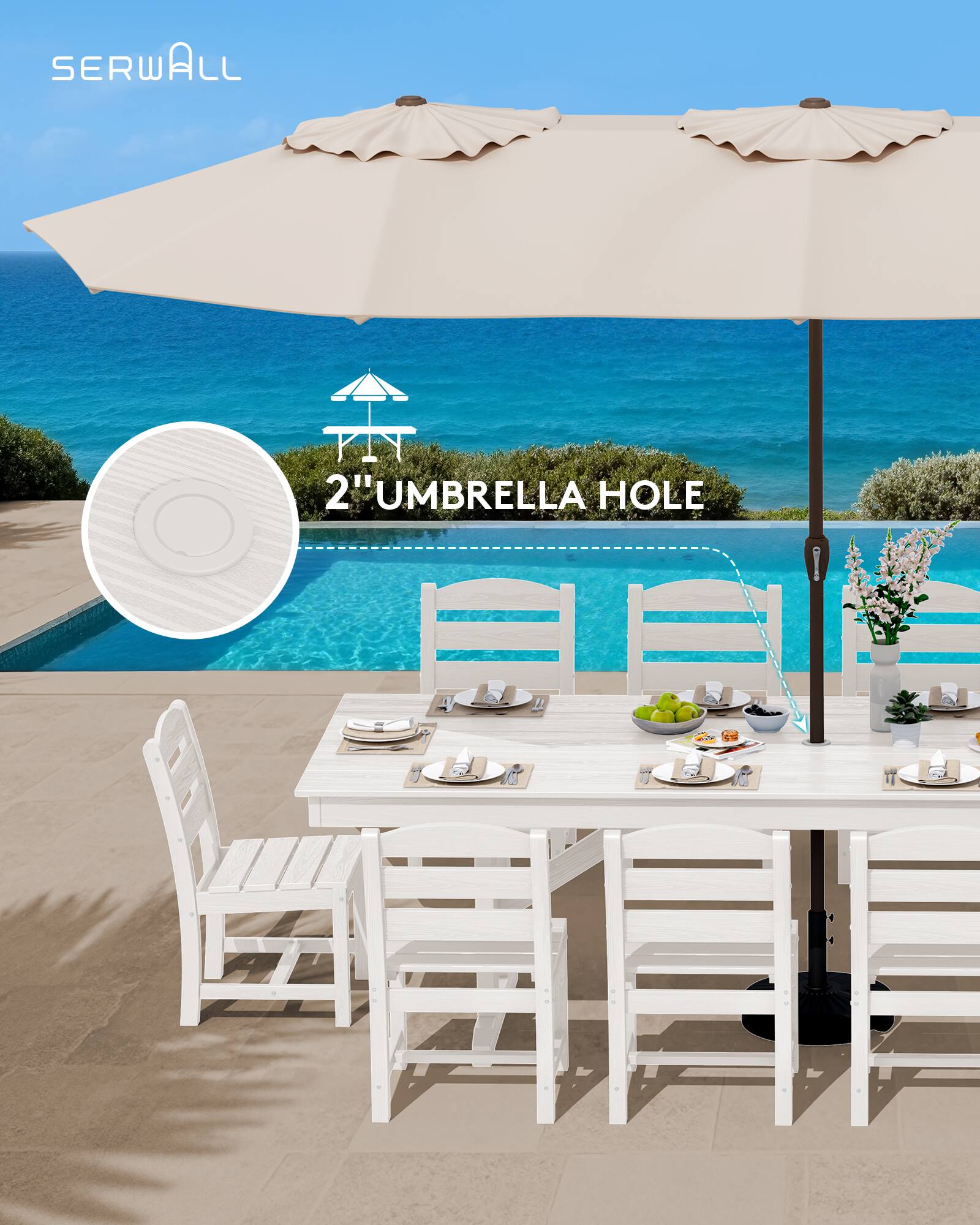 SERWALL  
2" UMBRELLA HOLE